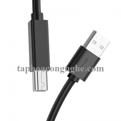 Ugreen 10362 15M màu Đen Cáp USB 2.0 sang USB B máy in có chip khuếch đại US122 30010362